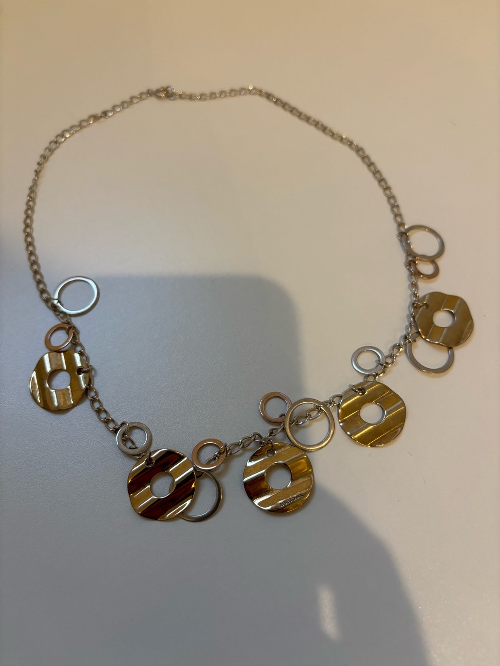 Gold-Tone Disc Link Necklace - Women Jewelry